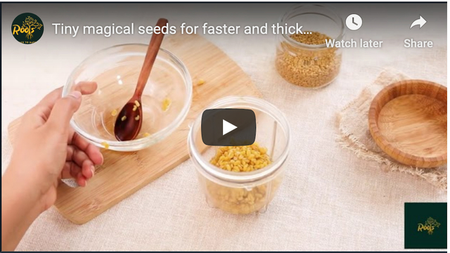 #Tiny magical seeds for faster and thicker hair growth