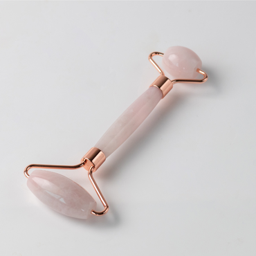 Salt and Crystal Rose Quartz Face Roller - ROOTS