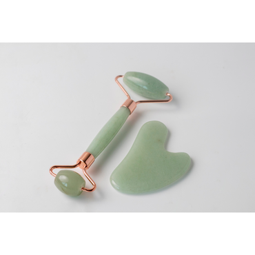 Salt and Crystal Jade Face Roller & Gua Sha Set - ROOTS