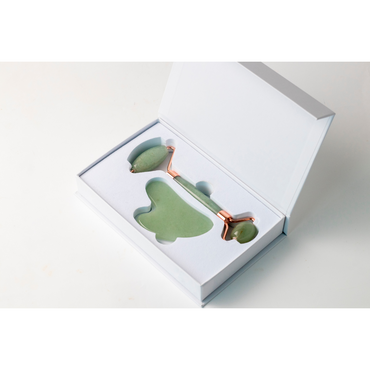 Salt and Crystal Jade Face Roller & Gua Sha Set - ROOTS