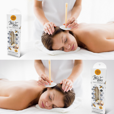 Salt and Crystal Bee Wax Ear Candle - ROOTS
