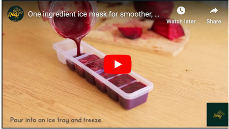 #One ingredient ice mask for smoother, brighter and glowing skin