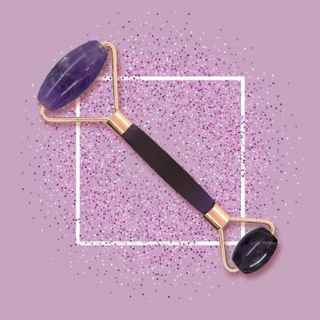 Salt and Crystal Amethyst Face Roller - ROOTS