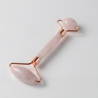 Salt and Crystal Rose Quartz Face Roller - ROOTS