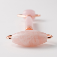 Salt and Crystal Rose Quartz Face Roller - ROOTS