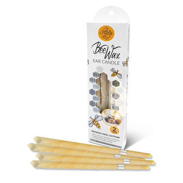 Salt and Crystal Bee Wax Ear Candle - ROOTS