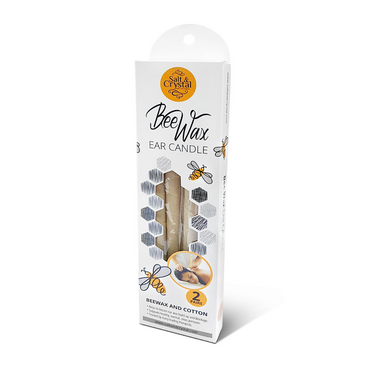 Salt and Crystal Bee Wax Ear Candle - ROOTS